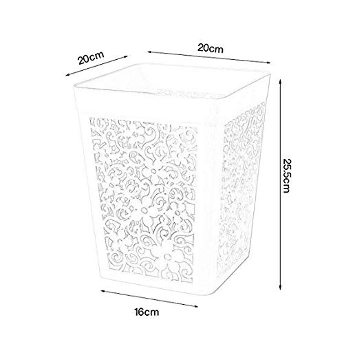 Corbeille en plastique finition soignee pour interieur moderne 4,8L