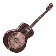 Retro resonator with modern playability Mahogany body with ebony biscuit bridge Punchy, mid-rich tone from single cone design Bone nut and vintage-style tuners for tuning stability