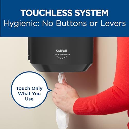 Distributeur de serviettes dévidage central Sofpull GP Pro noir