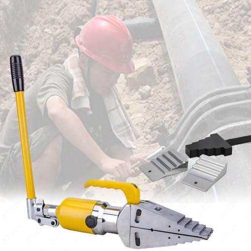 Qiokoith 10T Hydraulic Flange Spreader, Integrated Manual Flange Splitter with Iron Box, Separation Tools, Fast Oil Return for Pipeline Maintenance