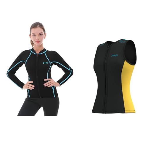 Chaqueta de neopreno GoldFin para mujer 2mm, manga larga 2X-Large y chaleco sin mangas 2X-Large miniatura 1
