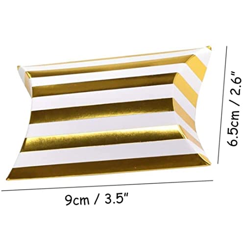 Image of SATYAM KRAFT 40 Pcs Golden Decorative Folding Paper Gift Boxes | For Wedding Return, Birthday, Engagement, Function Return Gifts | Fancy Packaging for Chocolates, Dry Fruits (White & Golden)