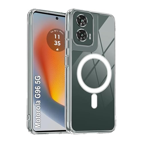 Image of amazon basics Back Case Cover for Motorola G96 5G | Scratch-Resistant Back Cover | Clear