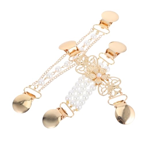 Pinces vintage et perles pour pulls et robes lot de 6 clips multifonctions