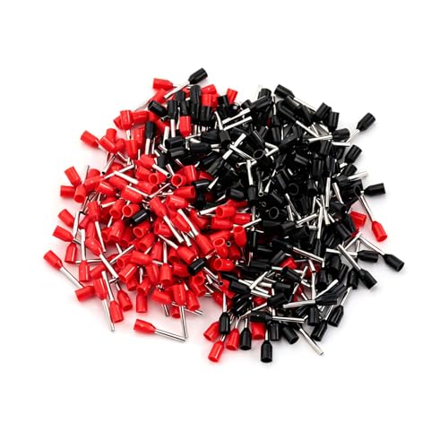 Image of 400 PCS Wire Ferrules Kit AWG 24 Insulated Ferrule Connectors Terminal,E0308 Pre-Insulated Pin Cord End Terminal or Car Audio, Electronics, Communication Equipment