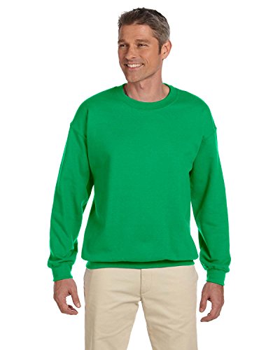 Gildan Youth 7.75 oz. Heavy Blend 50/50 Fleece Crew, Irish Green, S