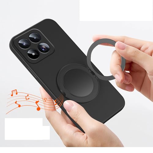 Coque Xiaomi 17Max silicone violet finition épurée avec béquille intégrée - 5