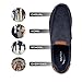 Nautica Men's Slip-On Loafers Casual Moc Toe Sneakers Boat Shoes Slipper for Men – Lightweight, Comfortable & Breathable-Derwin-Navy Smooth-Size 10