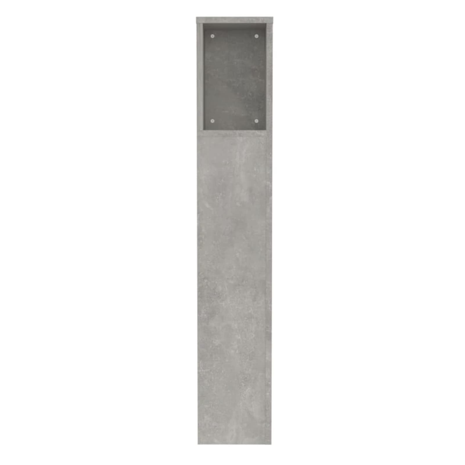 Mueble cabecero, Cabezal De Cama, Cabecera para Cama, Cabezales Dormitorios Modernos, Gris hormigón 100x18,5x104,5 cm