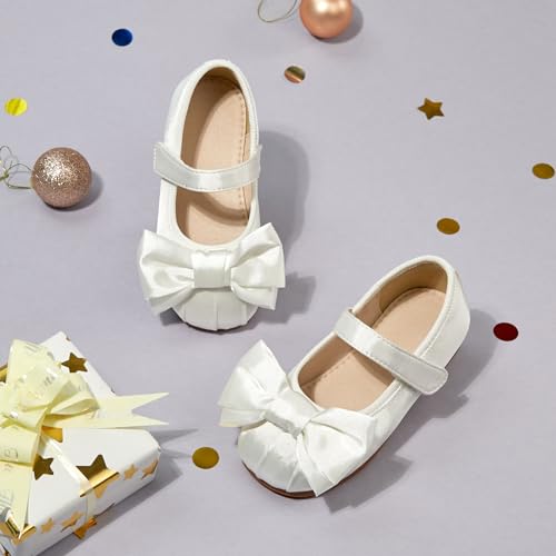 Image of GINFIVE Toddler Girls Dress Shoes Little Girls Mary Janes Ballerina Flats Shoes Toddler