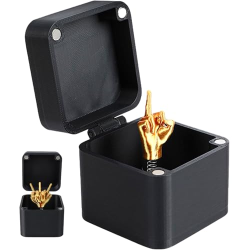Middle Finger Prank Gift Box Hilarious Pop Up Hand Surprise Funny Gag Joke Box for Adults Novelty Spoof Prank Gift (1 Box)