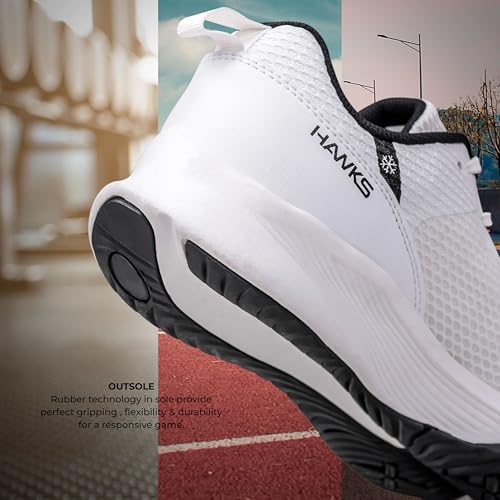 Image of Nivia Hawks 2.0 Running Shoes for Men, Lightweight Breathable Mesh Upper, Duofoam Cushioning, Flexible Rubber Outsole for Comfort & Grip, Ideal for Running, Training & Gym