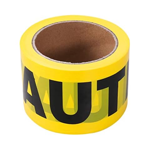 UEETEK 100M Yellow Safety Caution Tape Cover