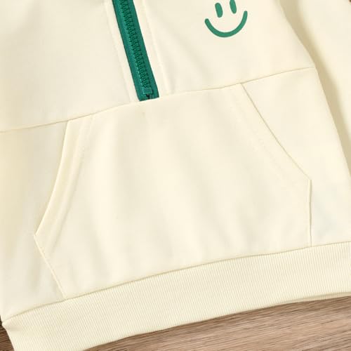 Image of YOUNGER STAR Toddler Baby Boy Girl Clothes Fall Winter Outfits Long Sleeve Hoodie Sweatshirt Sweat Pants Cotton Sweatsuits