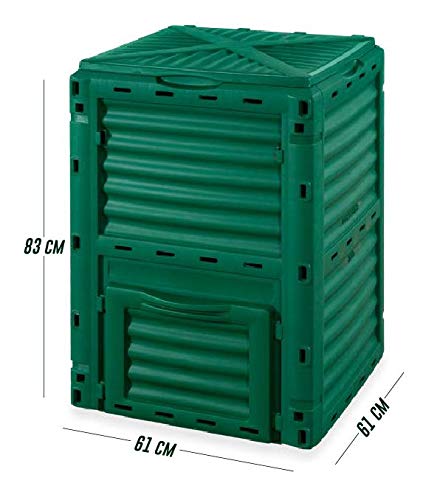 Gruppo Maruccia Compostiera per il riciclaggio dei rifiuti box per il compostaggio contenitore per compostaggio 300 litri