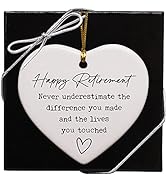 Retirement Gifts for Women, Never Underestimate, Happy Retirement Appreciation Gift, Ornament Kee...
