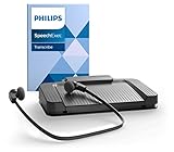 Philips LFH7177 Transcription Set with SpeechExec workflow Software, Stereo Headphones LFH0334, USB Foot Pedal ACC2330, Anthracite