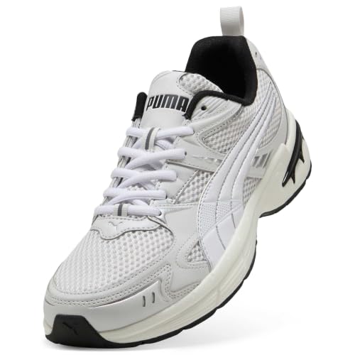 PUMA Unisex-Sneaker MILENIO TECH 2000, Federgrau/Weiß/Silber, Größe 38, Federgrau PUMA Weiß PUMA Silber, 38.5 EU – Ansicht 5