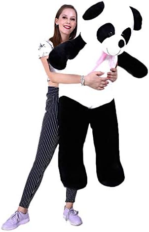 Soft Plush Fabric Teddy Bear with Neck Bow 4 Feet (120 cm) Black&White panda (Black & white, 3 Feet)