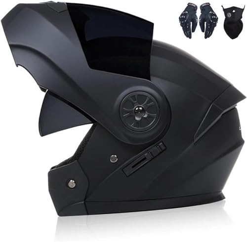 Casque de moto pour hommes et femmes avec visière solaire S