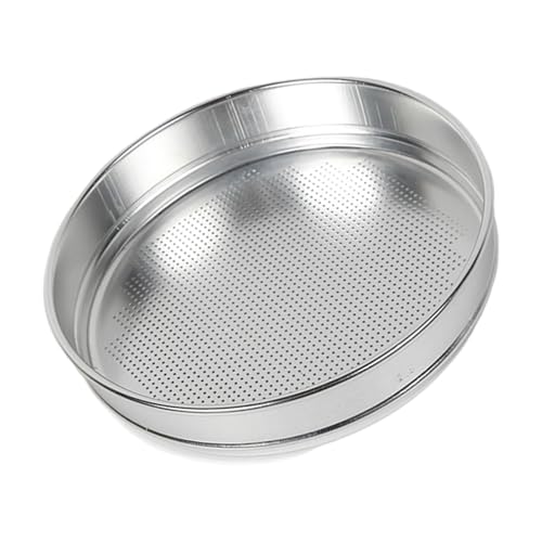 Piceioep Tamiz de harina de aluminio resistente a la oxidación, bordes lisos, colador de cocina, herramienta eficiente para hornear en casa, tamiz de harina