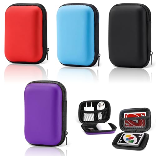 ZTBFHLZQ 4 Stück Spielkarten Box, Spielkarten Etui, Aufbewahrungsbox...