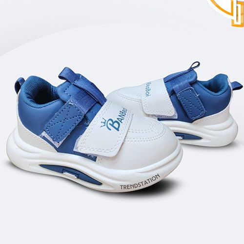 - Kids Athletic Sneakers, Multi Colour, Velcro Strap, Comfort Sports Running Shoes4