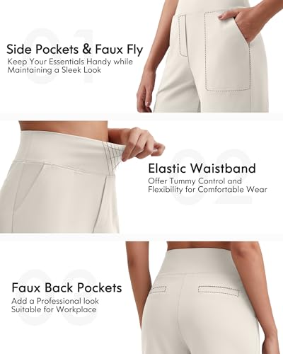 Image of G4Free EverGoing Women's Casual Shorts High Waisted 4'' / 5'' Comfy Shorts with Pockets for Yoga Workout Lounge