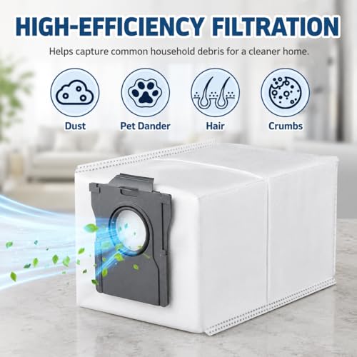 Image of Reusable Dust Bags for Dreame X50 Ultra Series /Aqua10 Series / L50 Ultra / L40s Ultra / L40s Ultra AE / L40s Ultra CE / L10s Ultra Gen2, 3.2L, 3 Pack