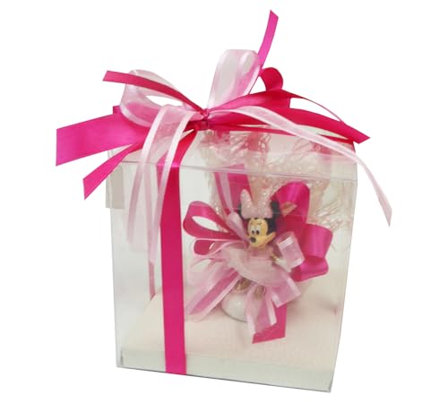 Bonbonnière de baptême de communion emballée Disney Minnie ballerine