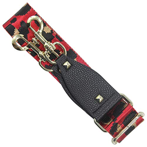 Image of Duwi Wide Purse Strap Multicolor Striped Guitar Style Strap Adjustable Canvas Crossbody Bag Strap