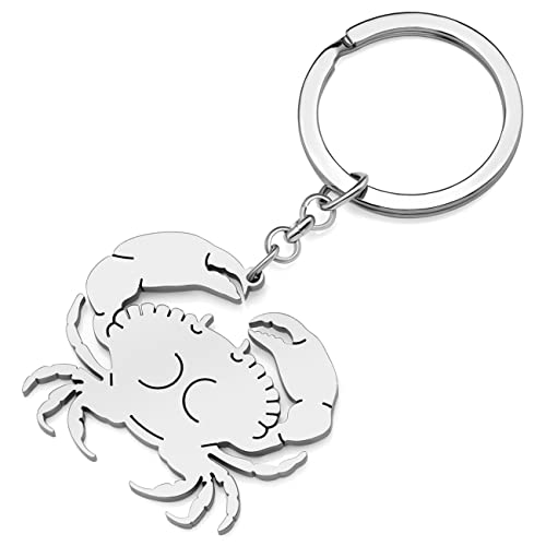 WEVENI Dolphin Keyring Whale Key Chain Rings Jellyfish Charms for Women Girls Ocean Animals Lovers2