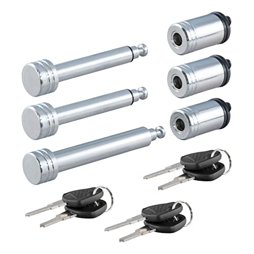 CURT 70005 Rambler RV Tow Bar Lock Set, 3-Pack, Keyed-Alike