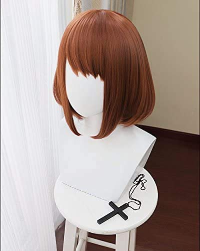 Amazon.co.jp: 耐熱コスプレウィッグ 褐色 ショートヘア パーティー
