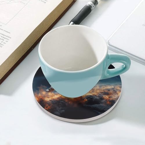 Dessous de verre astronaute en céramique et liège pour protéger votre table - 6