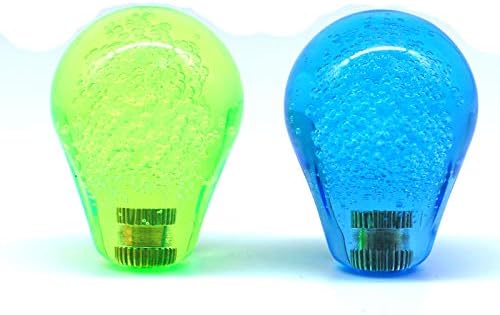Arcity 2 Pieces Arcade Joystick Bat Top Big Head Oval Handle Knob American Type Green and Blue Transparent for Zippy SANWA SEIMITSU Arcade1up Machine Console Cabinet New