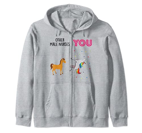 Male Nurse Funny Unicorn Sudadera con Capucha