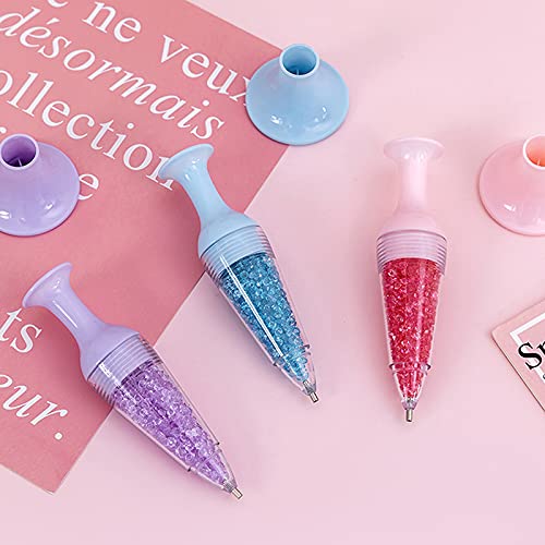Txin 6 Pcs Diamond Painting Pen, Creative Flower Pot Shape Point Drill Pen, 5D Diamond Painting Tools For Diy Crafts, Diamond Paintings, Sewing, Cross Stitch, Nail Art Decoration (Blue, Pink, Purple) #TOP5