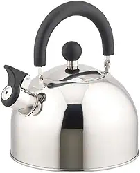 Chaleira com apito Alça Móvel 2,5Litros (2500ml), Inox