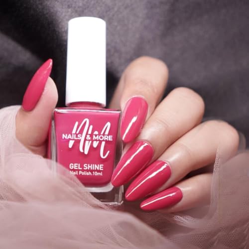 Image of Nails & More Rough Pink Nail Polish, Argan Oil-Infused Gel Shine, Subtle Pink Nails, Dusty, Warm Undertones | 10ml