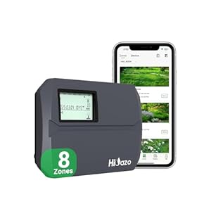 Smart Sprinkler Controller WiFi, 8 Zone Irrigation Controller Indoor with Automatic Weather-Based Watering (2025 New Version)