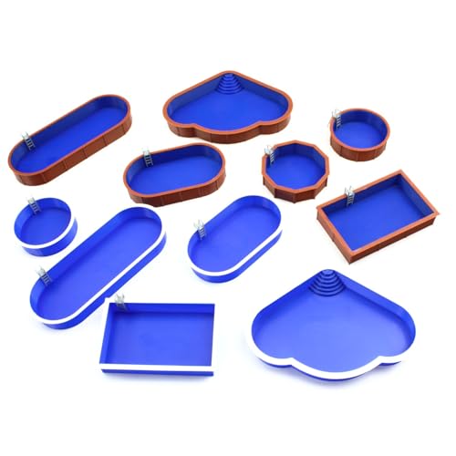 Overdrive-Racing Swimmingpool Spur H0 TT N Z - - Pool Treppe Leiter - Schwimmbad Aufstell & Einbau Becken, Pool-Set:TT Pool Rund 44mm (Aufbau)