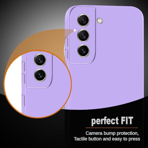 Image of amazon basics Mobile Cover for Samsung Galaxy S21 FE 5G | Full Camera Protection | Premium Liquid Silicon Case | Flexible Bumper Case for Samsung Galaxy S21 FE 5G (Purple)
