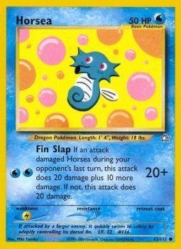 horsea pokemon card 1995 - Shining Fates Neo Genesis 1st Edition Type Vintage 1999 90s Nintendo Pokemon