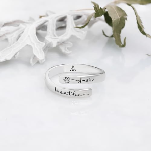 925 Sterling Silver Inspirational Rings for Women Hope Rings Encouragement Jewelry2