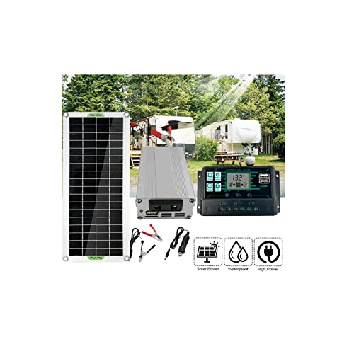 200W Solar Panel Kit,12V To 220V Battery Charger Rv Travel Trailer Camper Van With 100A Controller #TOP4