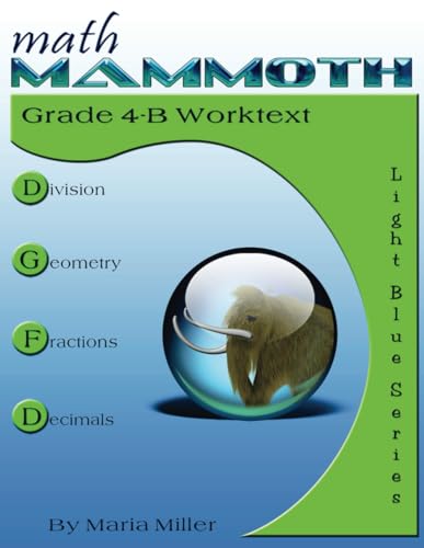 Math Mammoth Grade 4-B Worktext Book Cover