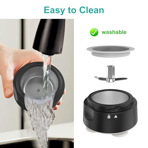 Image of Fullicon Electric Pill Crusher, One Touch Grinding, Fine Powder, Star Grey | Handles Uncoated Pills or Vitamins, Won't Slide or Spill, Safe Blade, Cordless for Travel, Stylish