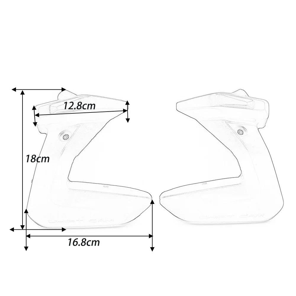Ailettes aérodynamiques carénage Pièces De Moto Couvercle De Bougie Dallumage Cylindre pour B&MW R1250GS R1250RS R1250RT Protection Moteur Couvercle De Culasse(Carbone)