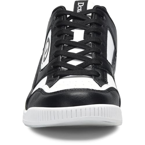 Image of Dexter Men's Royal Bowling Shoe White /Black - Universal Slide Soles - Made for Both Left and Right Handed Bowlers - Athletic Fit - Lightweight